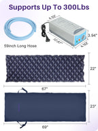 Kekoy Alternating Air Pressure Mattress Pad for Recliner Chair, Upgraded Anti-Slip Design, Pressure Relief Cushion & Bedsore Prevention for Elderly, Quiet Pump, Waterproof Cover for Home Hospital Use