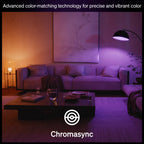 Philips Hue Smart LED A19 Bulb 1-Pack, White & Color Ambiance, E26 Base, 7.2W, Full Spectrum Light 1000K-20000K, 810 Lumens, Dimmable, Works with Alexa, Google, & Apple Home