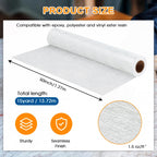 ZXQDRE Fiberglass Chopped Strand Mat Roll, 50" x 540" 1.5 oz CSM Fiberglass Cloth Roll for Boat, Automotive and Roofing | DIY Epoxy & Polyester Compatible Fiber Glass Repair Sheet