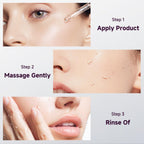 Face Exfoliant, Glow Rice Exfoliant Ampoule Duo, Gentle Soft Peel Exfoliating Face and Body Scrub Skin Shot, Lightweight Hydrating Glow Formula for All Skin, 5.4fl oz*1 Set