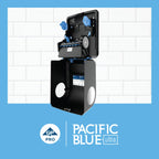 Pacific Blue Ultra 8" High-Capacity Mechanical Paper Towel Dispenser by GP PRO (Georgia-Pacific), Black, 59589, 12.9" W x 9" D x 16" H, 1 Dispenser