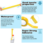 Romeda 9 Pack Electrical Tapes, Electrical Tape Water, Sun, and Oil Resistant, Electrical Tape is Suitable for Most Domestic, Commercial, and Industrial environments - Yellow