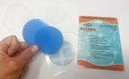 All-in-One Repair Kit for Above-Ground Pools | Fast, Underwater-Capable Peel-and-Stick OR Adhesive Glue-Down Vinyl Patches & for Easy Set and Frame Pools 4 Inch Peel and Stick