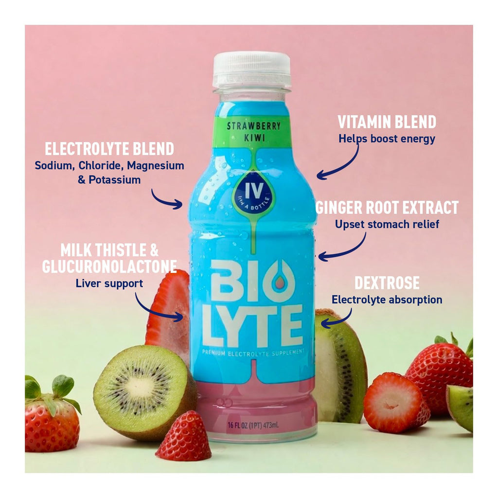 Strawberry Kiwi Hydration Drink - 12 Pack by BIOLYTE