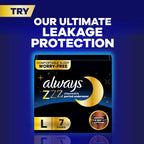 Always Maxi Overnight Pads with Wings for Women, Size 4, Overnight Absorbency, Unscented, 33 Count