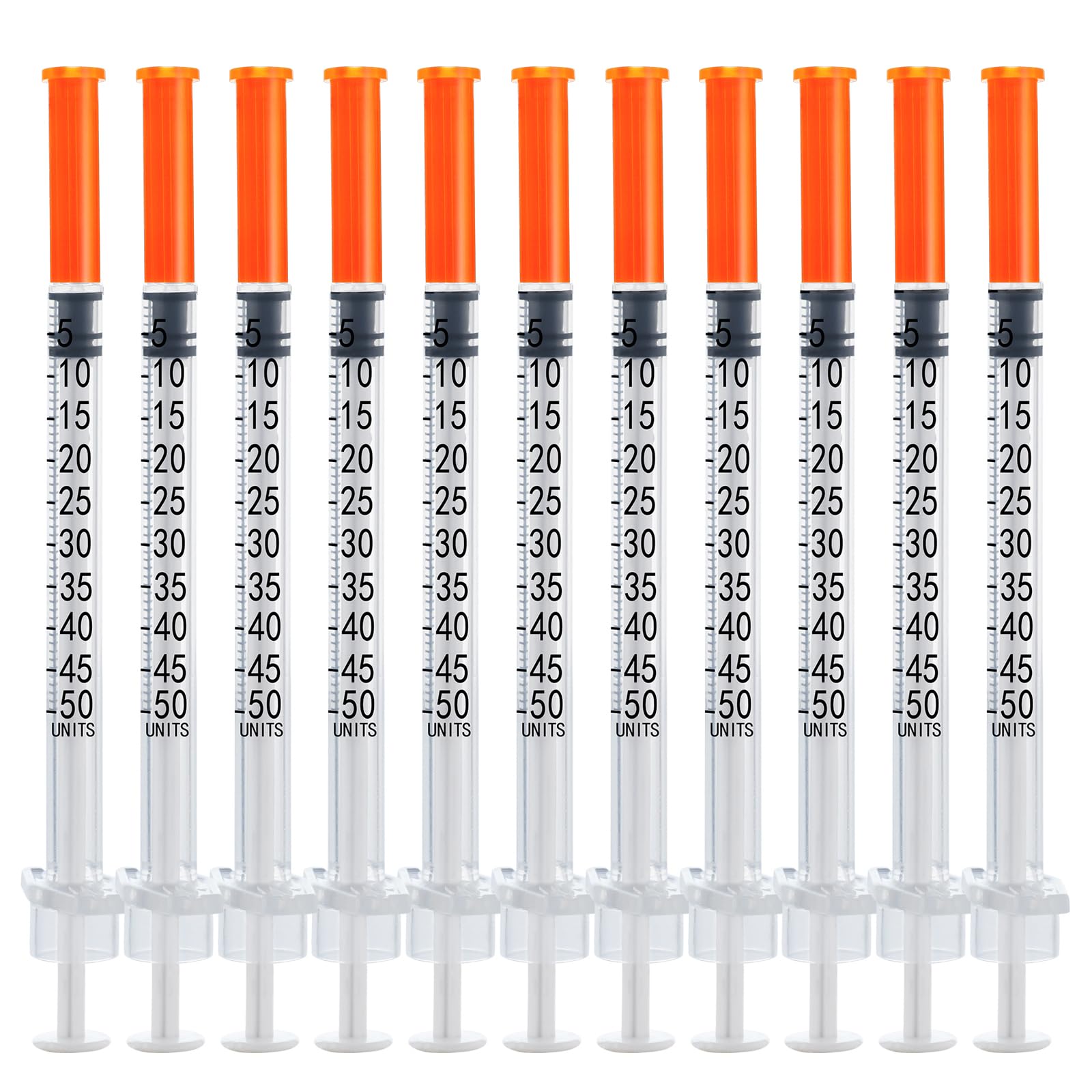 0.5cc 31 Ga 5/16 inch (0.3x8mm) Plastic Suringes for Scientific Lab Measuring Tool for Liquids, Independent Packing, Pack of 100