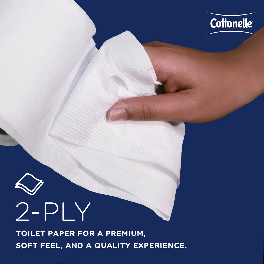 Cottonelle Professional Standard Roll Toilet Paper, Bulk (13135), 2-Ply, White, Compact for Easy Storage (20 Rolls of 451 Sheets, 9,020 Sheet Total)