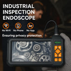 49.2 Feet Inspection Endoscope Camera with Light, 1080P HD Borescope Camera with Light, 4.3" IPS Screen, IP67 Waterproof Sewer Borescope, 49.2Ft Semi-Rigid Cord Drain Pipe Endoscope Cool Gadgets Tool