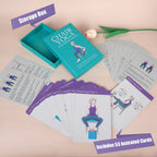 Chair Yoga Cards for Seniors Over 60, 53 Chair Yoga Pose with Step-by-Step Guides, Large Print Exercise Cards for Elderly, Gifts for Grandparents,Grandpa,Grandma,Get Well Gifts