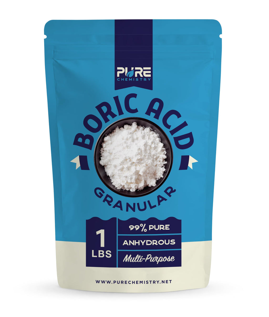 Ecoxall Bulk Boric Acid, 99.9% Pure, Granular, 1 lb