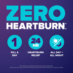 Prilosec OTC, Omeprazole Delayed Release 20mg, Acid Reducer, Treats Frequent Heartburn for 24 Hour Relief, All Day, All Night*, Heartburn Medicine, 20mg, Wildberry Flavor, 42 Tablets