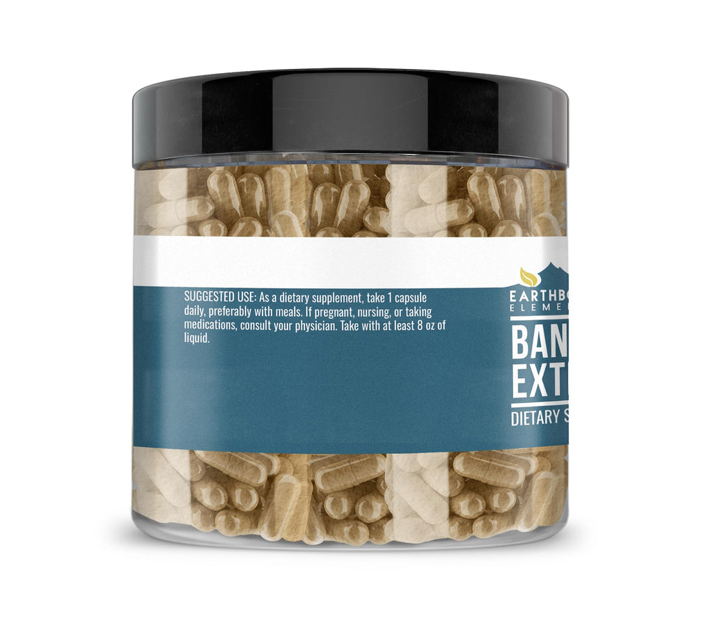 Earthborn Elements Banaba Leaf Extract 200 Capsules, Pure & Undiluted, No Additives