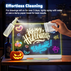 Geokay 16" Rechargeable LED Drawing Board with 9-Color Light Effects