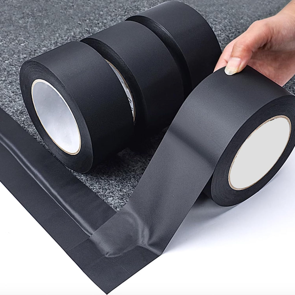 Bethone 3-Pack Duct Tape Heavy Duty Black Waterproof, 66 Yards x 1.88 Inch Total Strong Adhesive Duct Tape No Residue Bulk for Home Use, DIY, Projects, Outdoor Repairs Tear by Hand