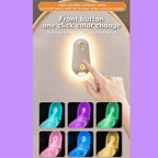 wantract Purivio Self Cleaning UV Toilet Sanitizer Light, Motion-Activated, Rechargeable, Night Light, Adhesive-Mounted for Shared Bathrooms, For Elderly & Pet (1pcs)