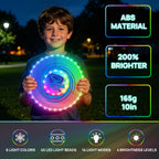 HYES 2 Pack Light up Flying Discs for Kids, 45 LEDs & 14 Lighting Modes
