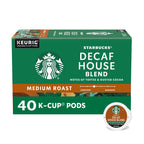 Starbucks K-Cup Coffee Pods, Decaf House Blend Medium Roast, 40 Count