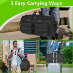 SNIGJAT DJ Bag, Large Capacity DJ Cable Bag with 6 Pockets for Extension Cords, Mics, Pedals, Gig Bag for Musicians, Musician Cable Organizer with Padded Shoulder Strap, DJ Acessories