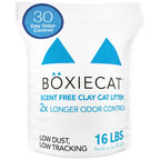 Boxie Premium Unscented Clumping Cat Litter 30+ Day Odor Control 16 lb