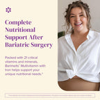 BariMelts Bariatric Multivitamin with Iron, 60 Fast-Dissolving Tablets (1-Month Supply), Sugar-Free Bariatric Vitamins for Women, Natural Fruit Flavor