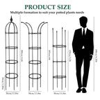 WellSign 6.6ft Tall Garden Obelisk Trellis for Climbing Plants Outdoor