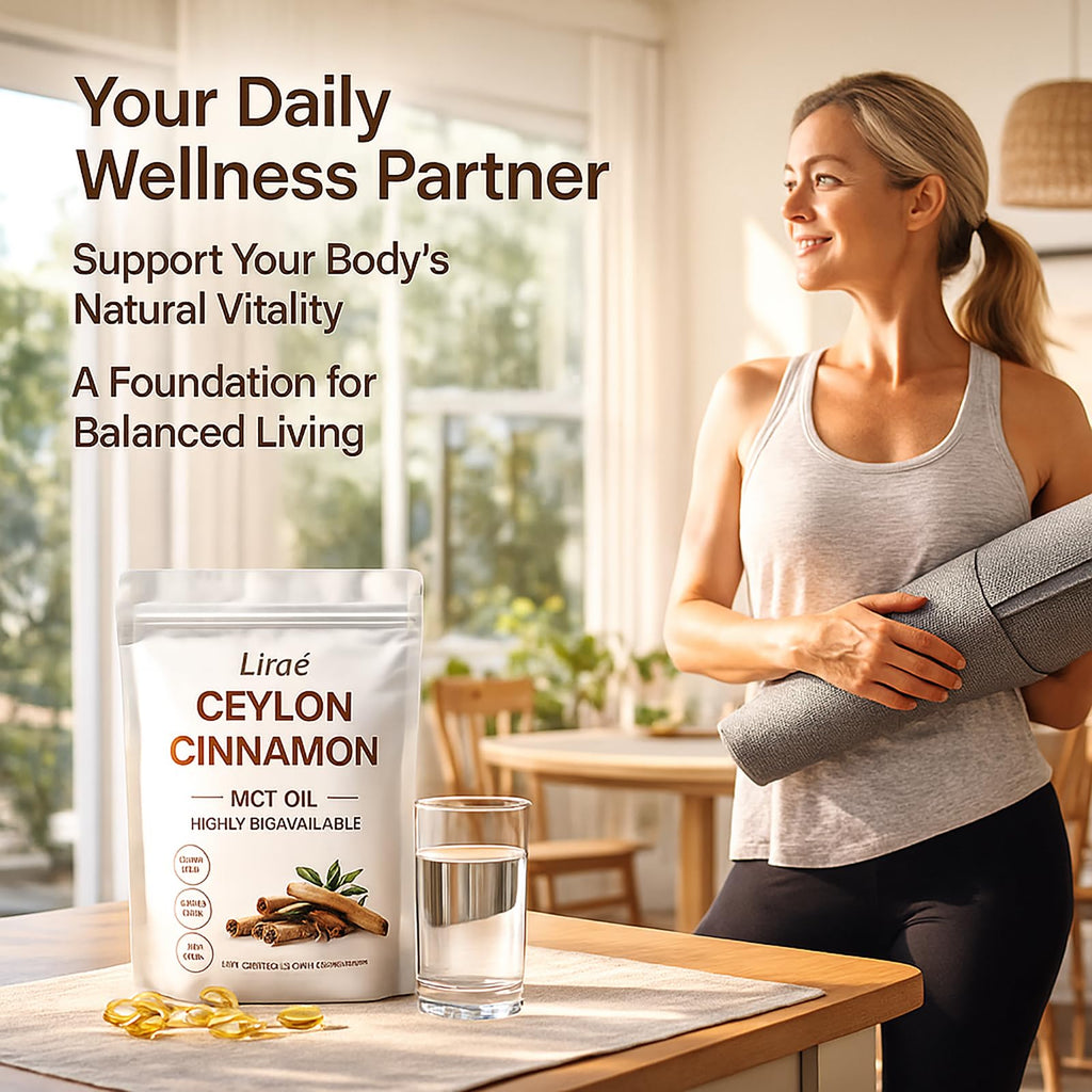 LIRAE Ceylon Cinnamon - Soft Gels 7200mg Equivalent with Mct Oil, Non-GMO, Gluten Free, Highly Bioavailable & Easy to Swallow - 300 Softgels (1)