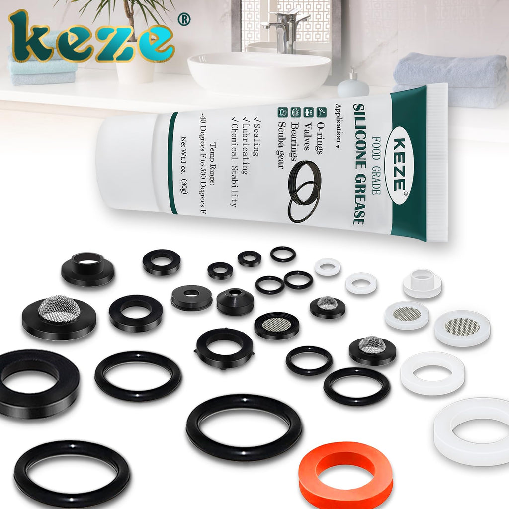 KEZE Food Grade Silicone Lubricant Plumbers Grease 1 oz 1-Pack