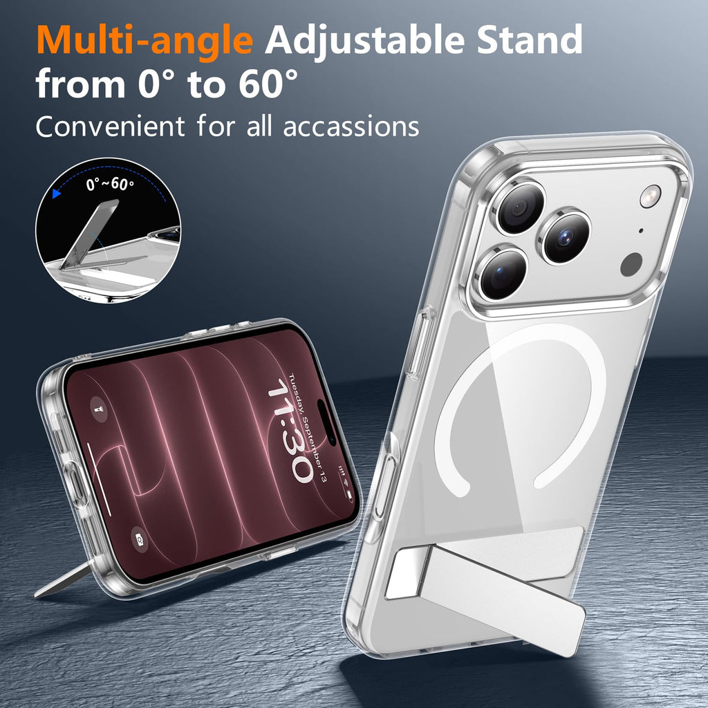SPIDERCASE for iPhone 18 Pro Max Case/iPhone 17 Pro Max Case,Magnetic,Clear