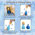 Advent Calendar 2026 for Kids Princess Set for Girls Doll Gifts Present 24 Days Princess Transformable Toys and Clothes Countdown Calendars