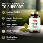 One Earth Health Grass Fed Beef Liver Capsules for Women & Men – Desiccated New Zealand Liver Supplement | Heme Iron, B12 & Folate | Grass-Fed & Finished | 3,000mg, 200 Capsules