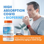 Doctors BEST High Absorption CoQ10, Heart & Energy Support, USP Verified, Naturally Fermented CoQ10, Non-GMO, Gluten Free, Soy Free, Vegan 360 Veggie Caps