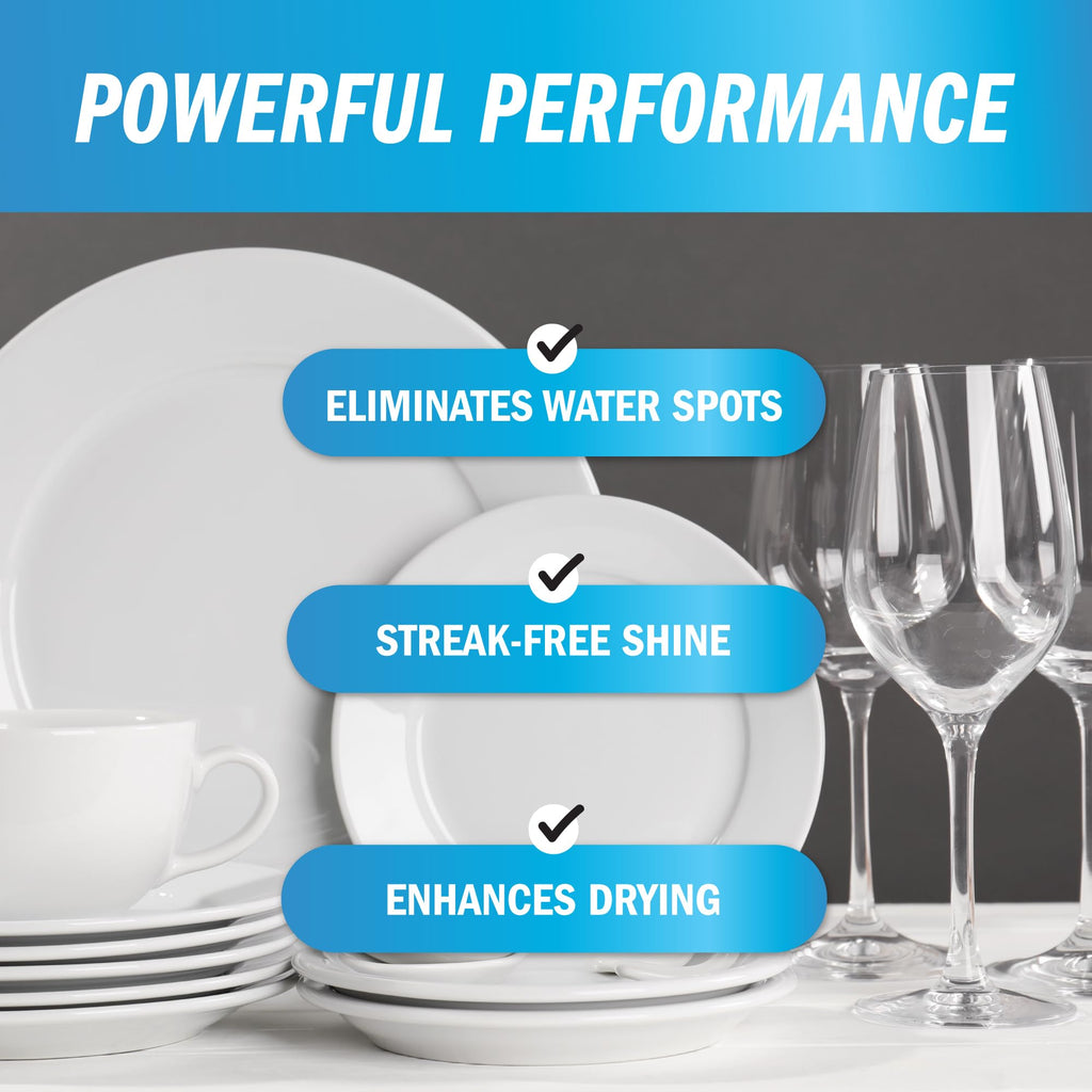 Active Element Dishwasher Rinse Aid - 1 Gallon - Extra Strength – Eliminates Water Spots - Sreak Free Shine - Enhances Drying - Dishwasher Rinse Aid Liquid