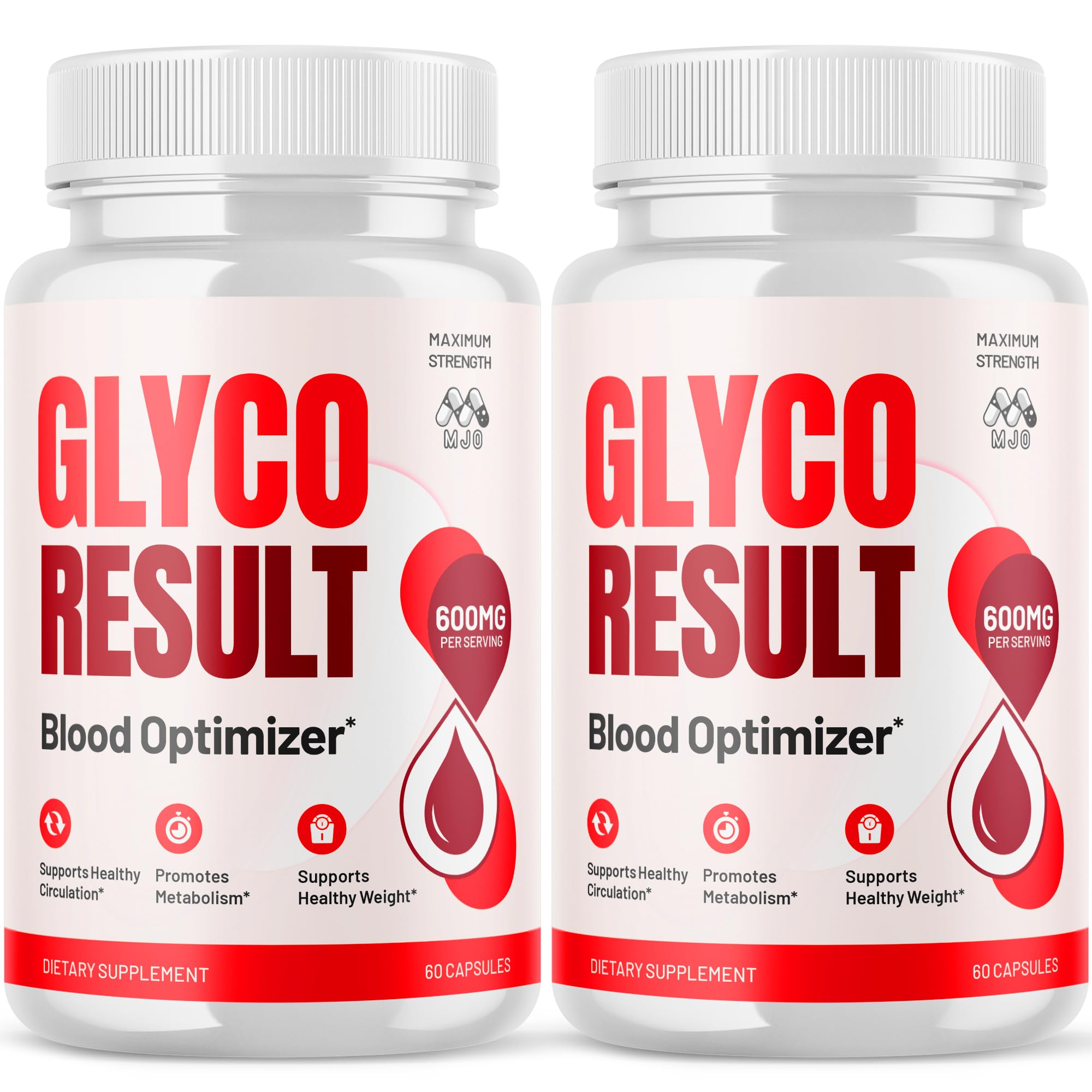 (2 Pack) Glyco Result Capsules, Official GlycoResult Pills with All Natural Ingredients, Advanced Overall Health & Wellness Vitamin Support Supplement with Maximum Multivitamins Support (120 Capsules)