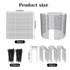 30 PCS Round Plant Protector from Animals, 12 Pack 12'' x 12'' Metal Plant Cages，30Pcs Metal Mesh to Keep Animals Out, Garden Protection Bunny Barricades, Wire Plant Protectors for Rabbit Chicken Duck