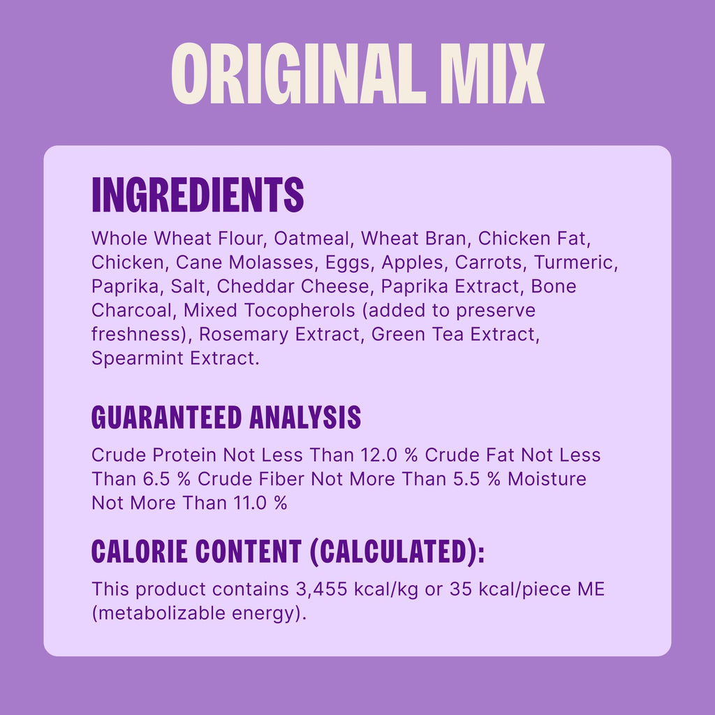 Wellness Old Mother Hubbard Classic Original Mix Dog Biscuits, Natural Training Treats, 4 Flavors, Small Size, 6 lb Bag