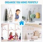 Quntis Suction Cup Hooks Smoky Grey, 6 Pack Shower Suction Cup Hooks Heavy Duty Wreath Hanger Waterproof for Window, Bathroom, Towel, Soap Bag, Shower Wall, Tile, Glass, Door, Camper