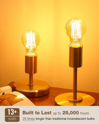Lafoy A19 E26 Amber Light Bulbs 2200K Soft Warm, Vintage LED Edison Bulbs 60 Watt Equivalent, Dimmable Antique Old-Fashioned Style 60W Replacement, 550 Lumen Medium Base Lightbulbs, 120V 6 Pack