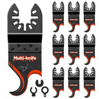 AIFICUT 10 PCS Oscillating Multi Tool Hook Knife Blade for Carpet Roof Shingles Soft Materials Universal Oscillating Tool Accessory Compatible with DeWalt Makita Milwaukee and More
