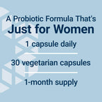 Life Extension FLORASSIST® Probiotic Women's Health, Vaginal Health, Digestive Health, Immune Health, Gluten-Free, Non-GMO, Vegetarian, Once-Daily Formula, 30 Capsules