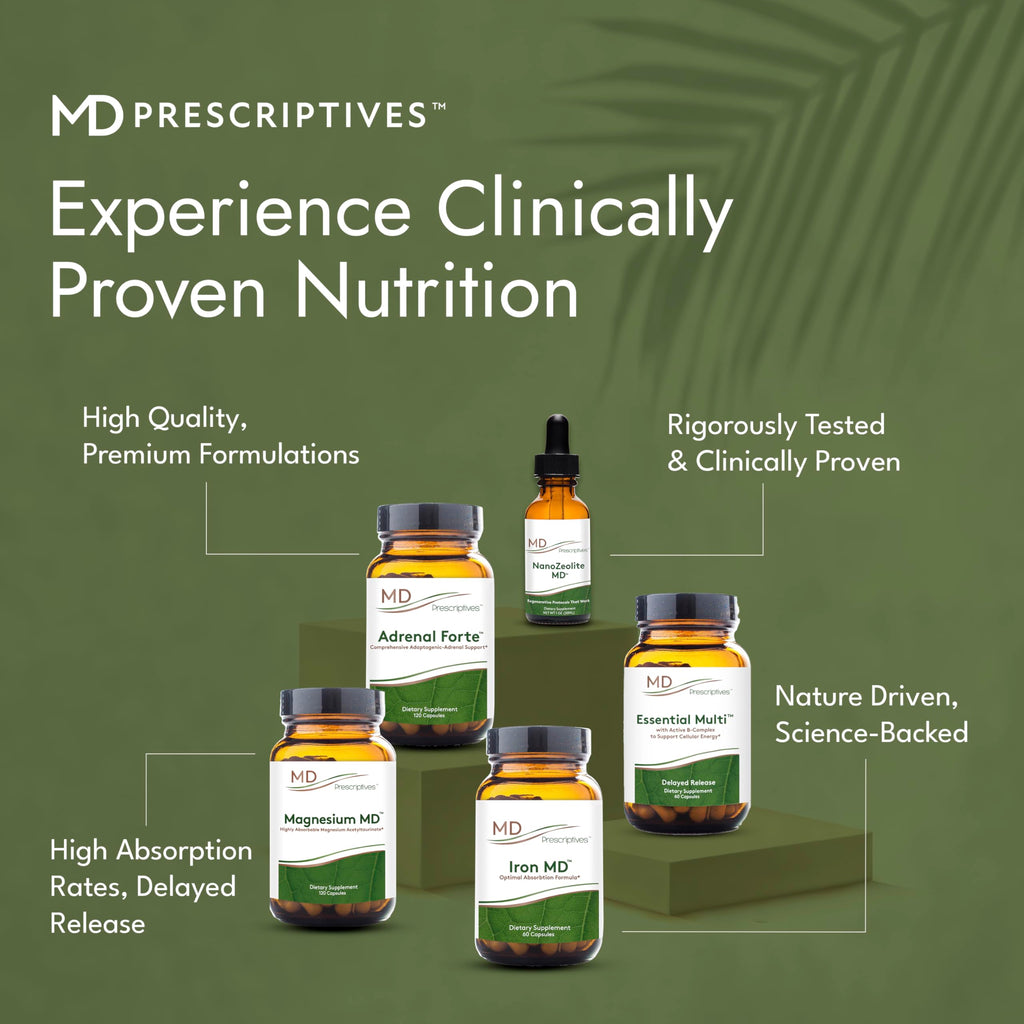 MD Prescriptives - Essential Multi (Delayed Release) - Multivitamin Mineral Complex Supplement for Enhanced Hormone Support - 60 Capsules