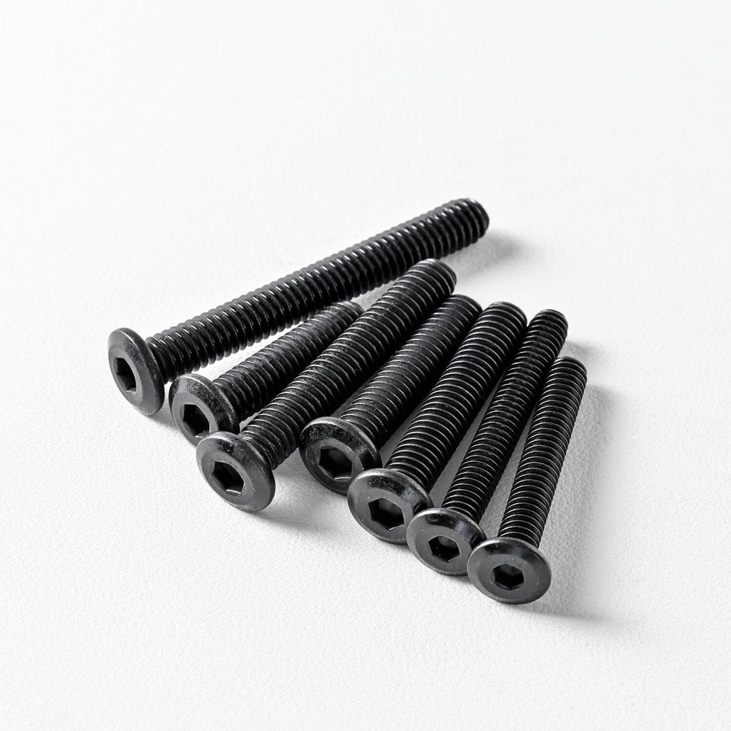 3/16-24 x 5/8" (50 Pack) Flat Head Hex Socket Cap Screws Bolts, Black Oxide 304 Stainless Steel 18-8, Hex Drive, Bright Finish, Fully Machine Thread