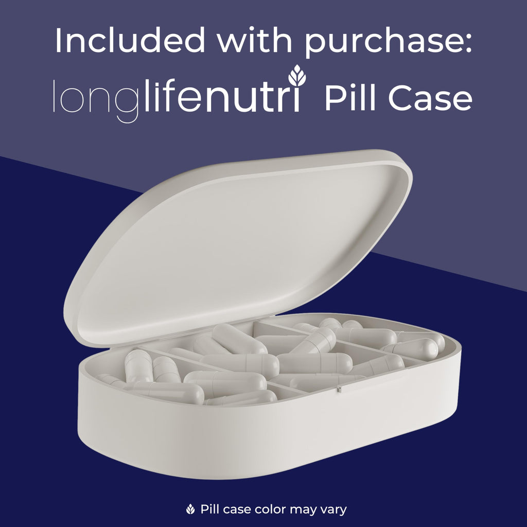 LongLifeNutri Policosanol 100mg - 200 Vegetarian Capsules, Natural Sugar Cane Supplement for Balanced Cholesterol, 3-Month Supply, Non-GMO, Lab Tested, Made in USA
