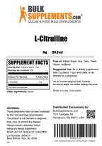 BulkSupplements.com L-Citrulline Powder - Citrulline Supplement, Nitric Oxide Supplement - Unflavored & Gluten Free - 3g per Servings, 1kg (Pack of 5) (11 lbs)