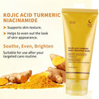 Metiplou kojic Acid Turmeric Night Wrapping Hydration Mask Brightens & Defends Against Skin, Improves Skin Texture Glowing Skin