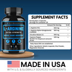 L Arginine Capsules with L-Citrulline 1500mg - Nitric Oxide Booster for Stamina, Muscle, Energy & Vascularity - L-Arginine and Essential Amino Supplement for Extra Strength | 30 Days Supply | 90 Count
