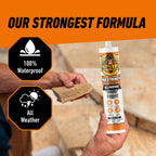 Gorilla Max Strength Construction Adhesive, Clear, 9 oz Cartridge