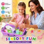 Carolart Pet Sensory Bin, Dog & Cat Sand Box Play Sand Kit, Sensory Toys