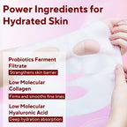 Nityrliv Collagen Face Mask, 4 Pack Bio-Collagen Real Deep Mask Overnight Hydrating Face Mask for All Skin Types,Original Hydrating Collagen Face Mask