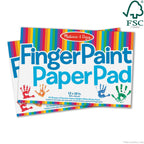 Melissa & Doug Finger Paint Paper Pad (12 x 18 inches) - 50 Sheets, 2-Pack - FSC Certified