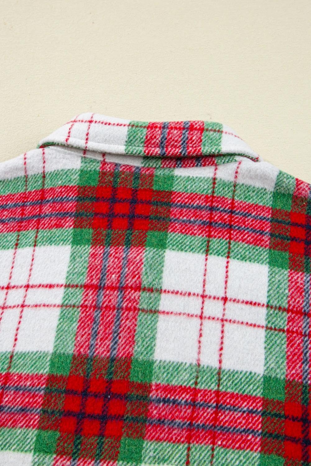 Deer Lady Plaid Flannel Shirts for Women Buffalo Plaid Shirts Oversized Long Sleeve Casual Button Down Blouse Top Christmas Plaid S